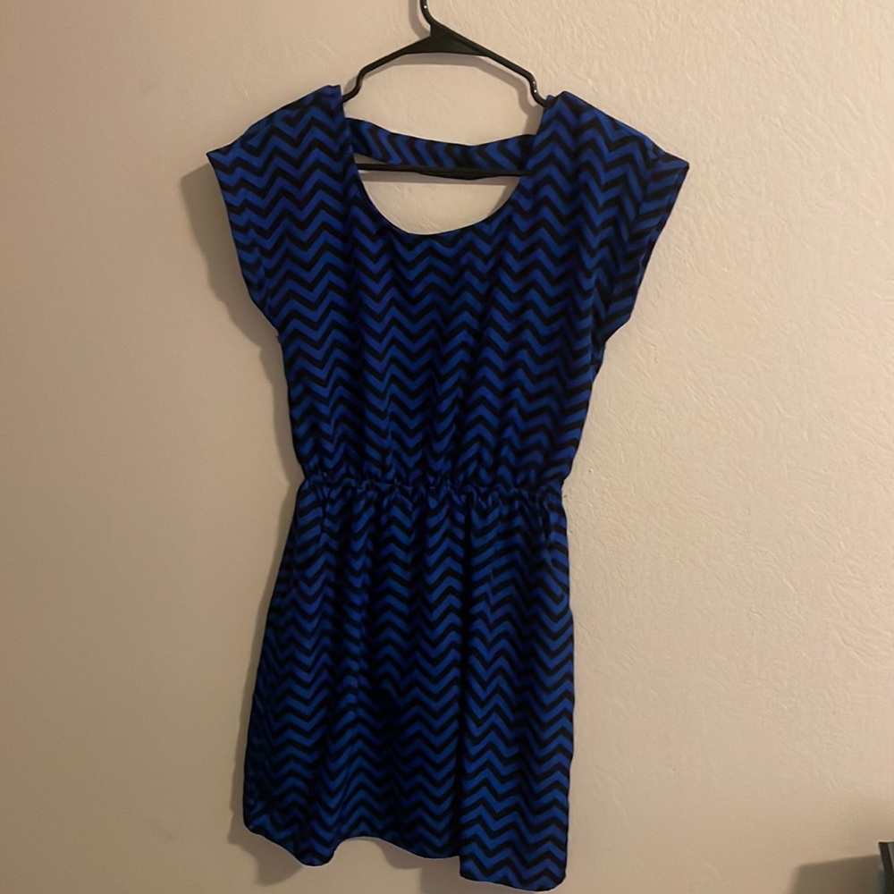 Small Black and Blue striped dress